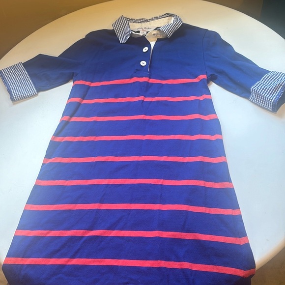 Brooks Brothers Blue and Red Striped Kids Dress - Picture 1 of 5